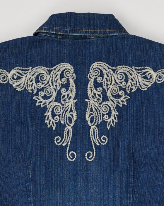 Джинсовая рубашка Explorer с вышивкой Explorer — фото 6