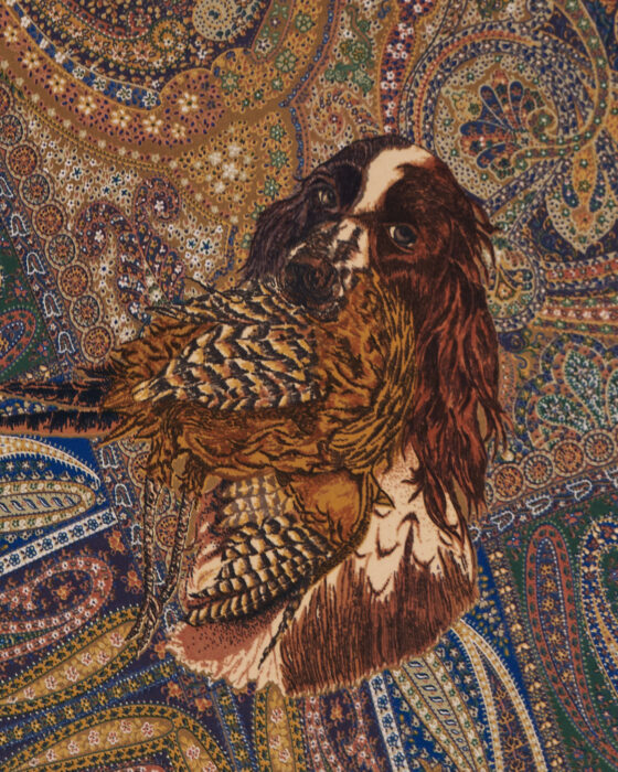 Винтажный шелковый платок — фото 3