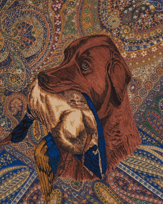 Винтажный шелковый платок — фото 4