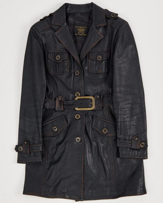 Винтажный кожаный тренч Vistagliano A+C Vistagliano A+C