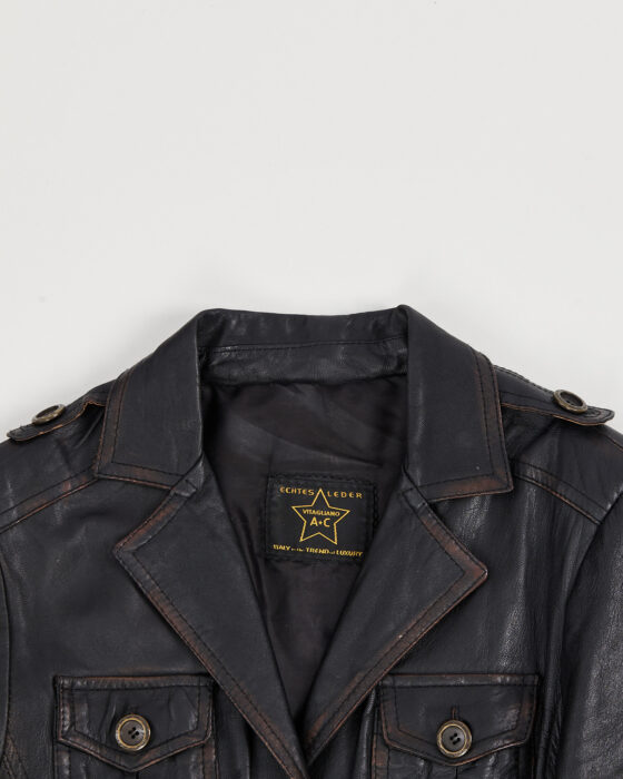 Винтажный кожаный тренч Vistagliano A+C Vistagliano A+C — фото 3