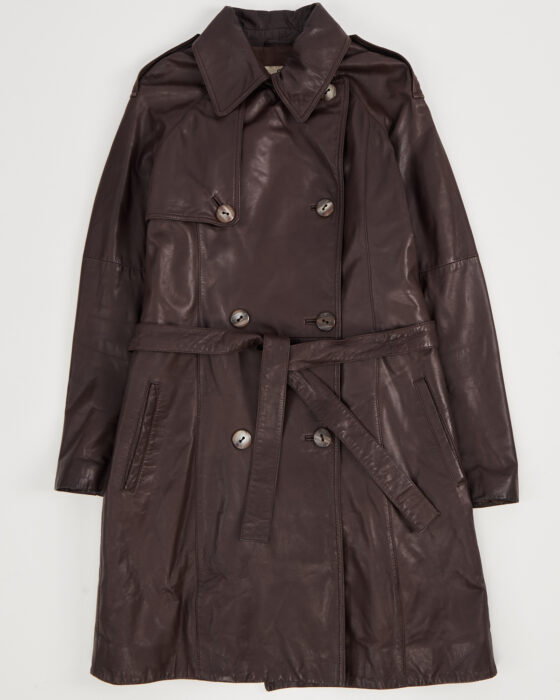 Винтажный кожаный тренч Aigner Aigner