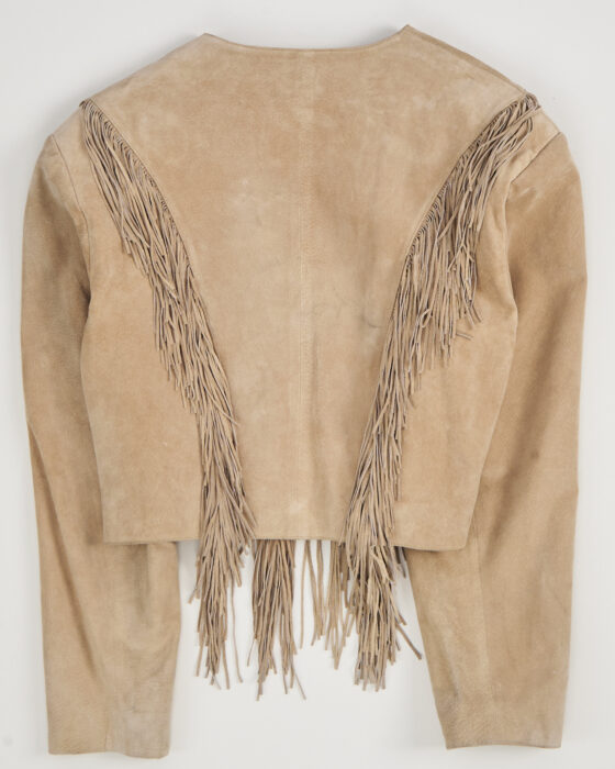 Винтажная замшевая куртка с бахромой — фото 2
