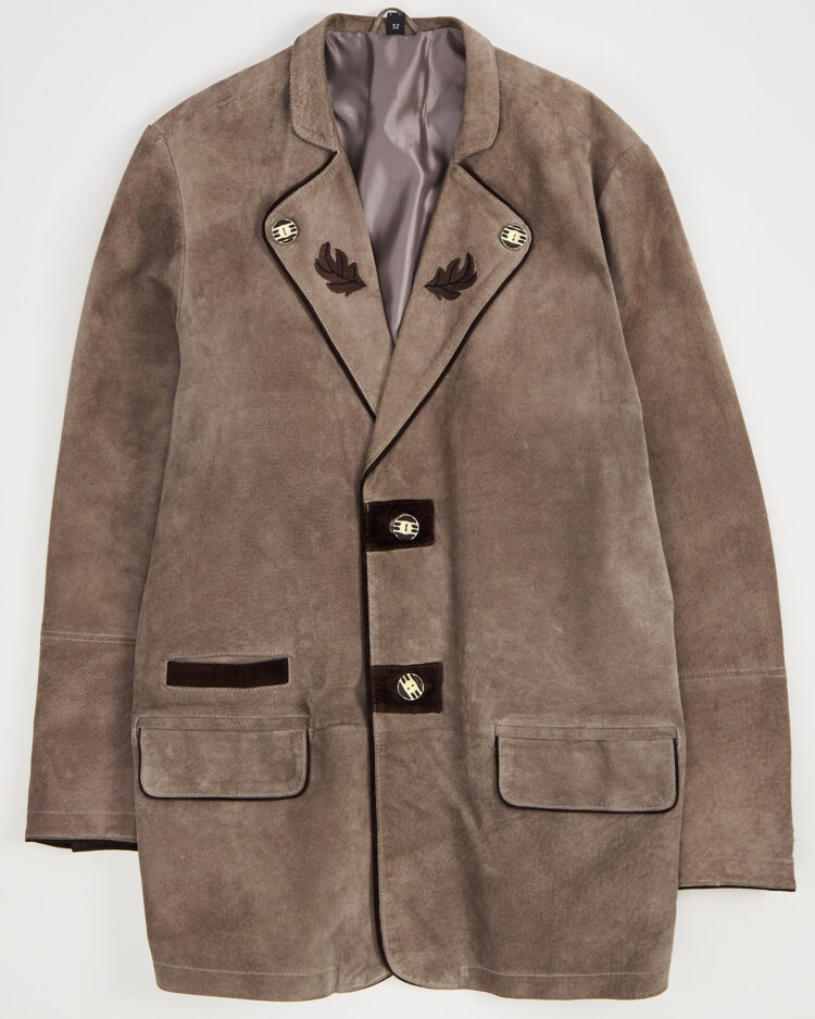 Винтажный замшевый жакет