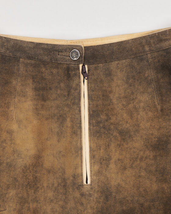 Винтажная замшевая юбка — фото 3