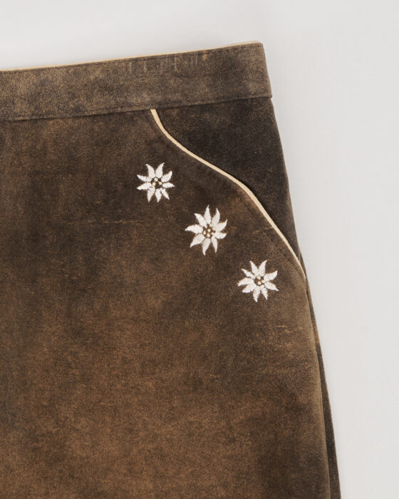 Винтажная замшевая юбка — фото 4