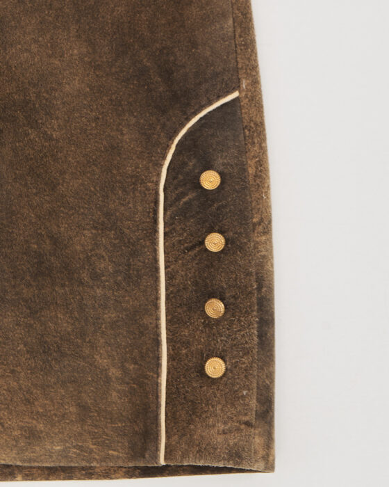 Винтажная замшевая юбка — фото 5