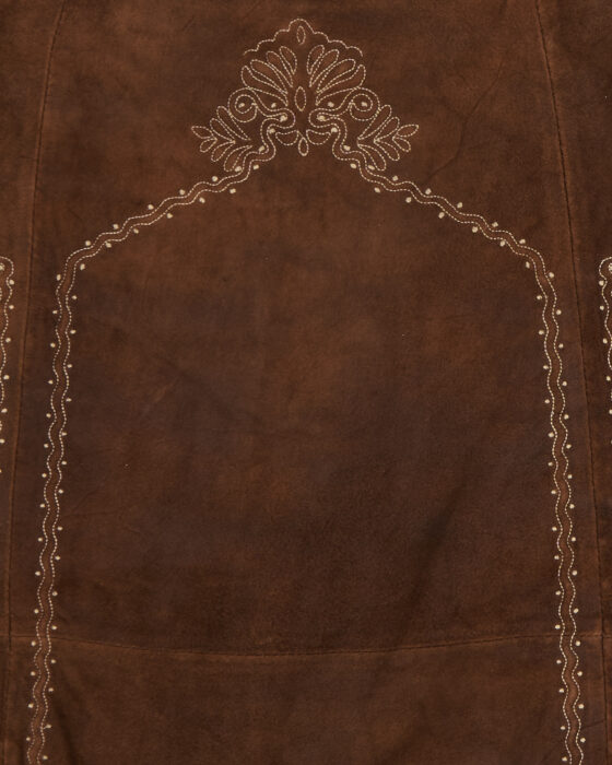 Винтажная замшевая юбка — фото 4