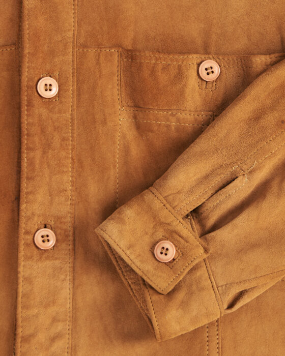 Винтажная замшевая рубашка — фото 4