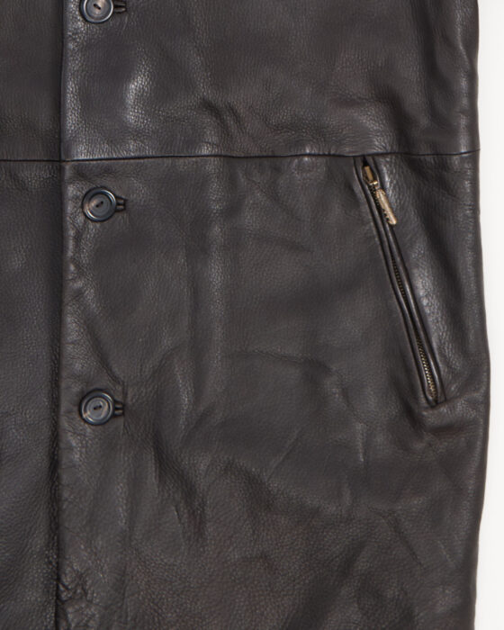 Винтажное кожаное пальто Gimos — фото 4