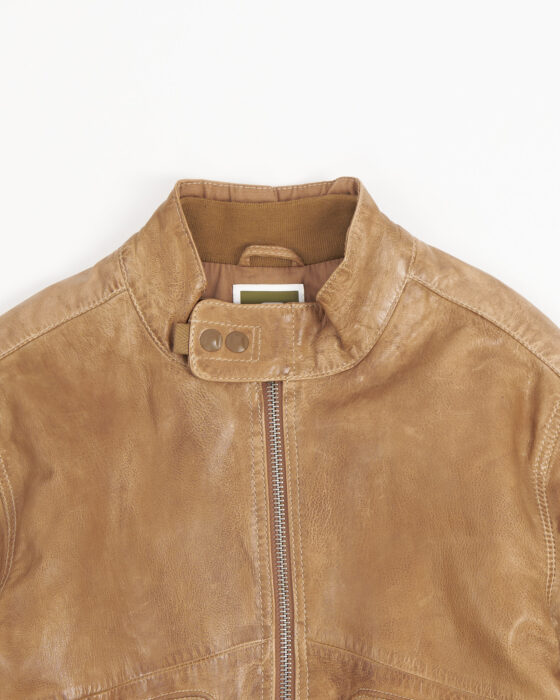 Винтажный кожаный бомбер G-Star Raw G-Star — фото 3