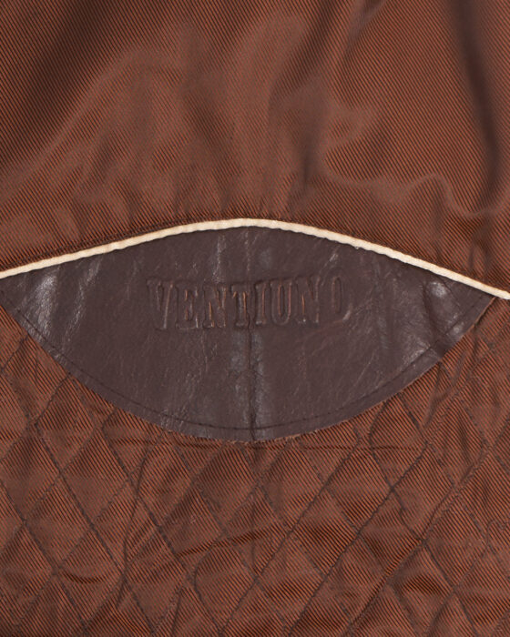 Кожаная куртка- бомбер Ventiuno London Ventiuno London — фото 5