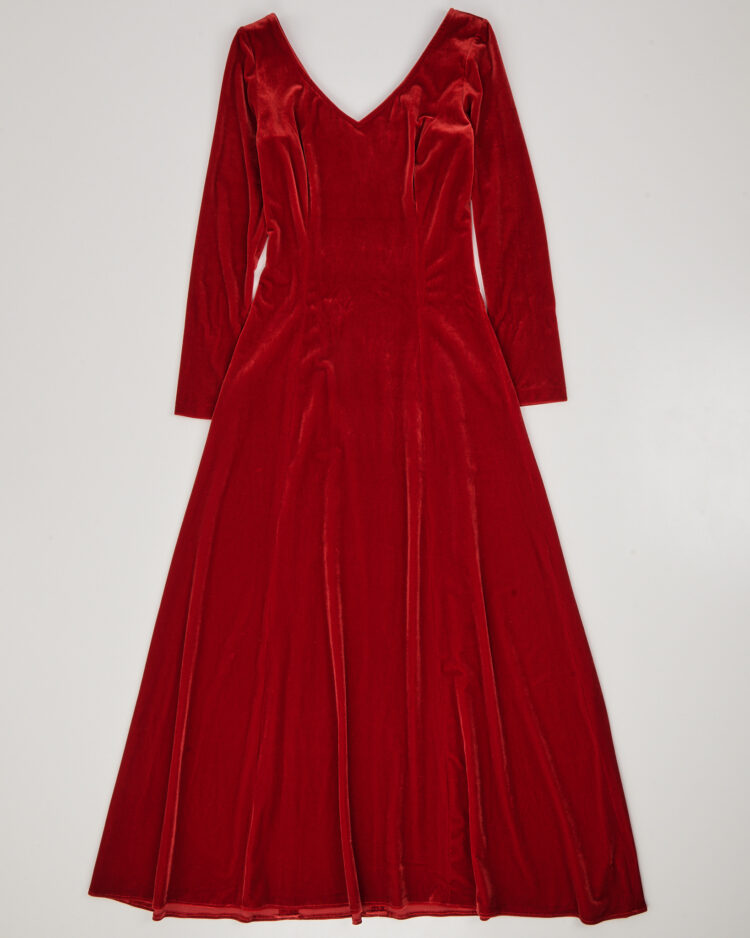 Винтажное бархатное платье
