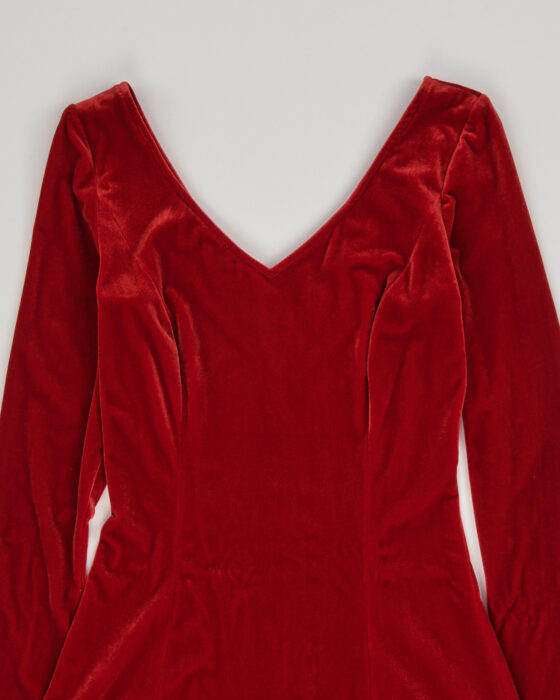 Винтажное бархатное платье — фото 3