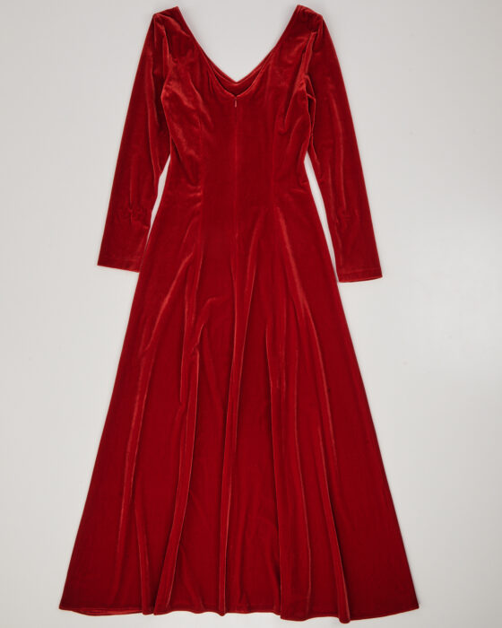 Винтажное бархатное платье — фото 2