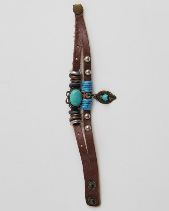 Винтажный браслет с бирюзовым камнем — фото 3