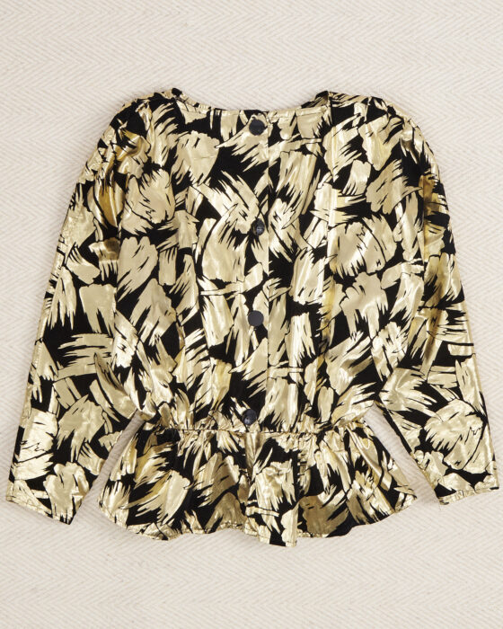 Винтажная блуза из ламе — фото 2