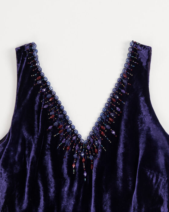 Винтажное бархатное платье — фото 3