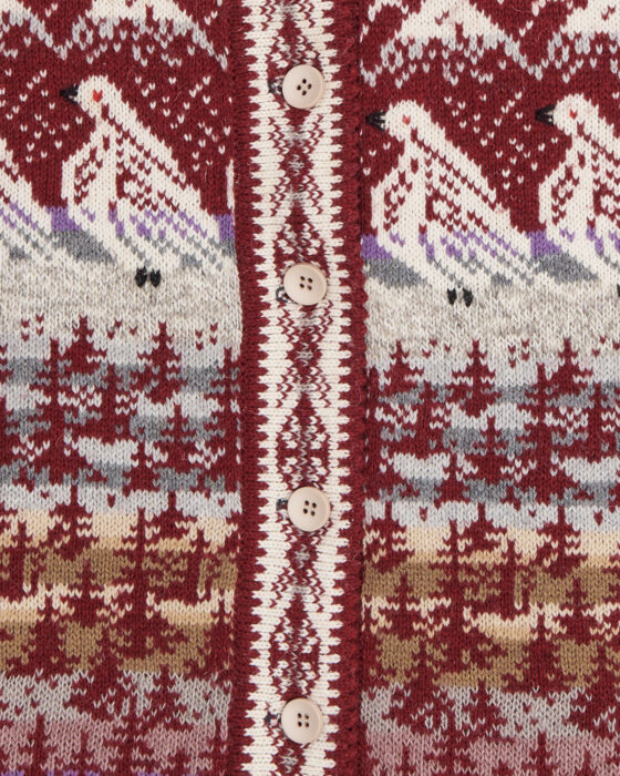 Винтажный кардиган из шерсти — фото 4