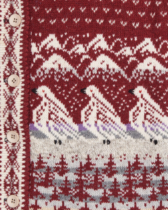 Винтажный кардиган из шерсти — фото 5