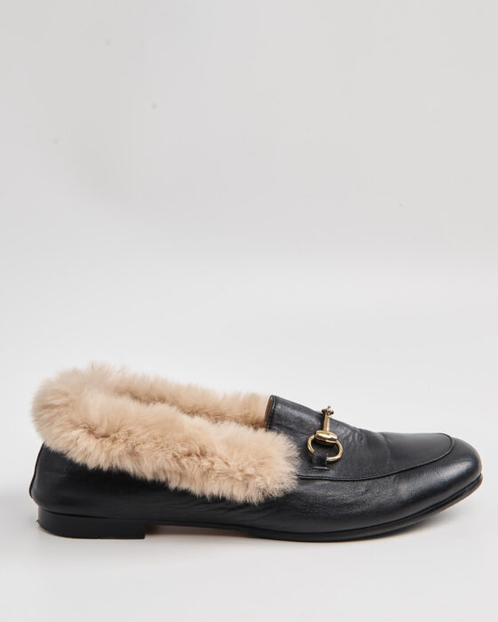 Лоферы Gucci с меховой отделкой Gucci