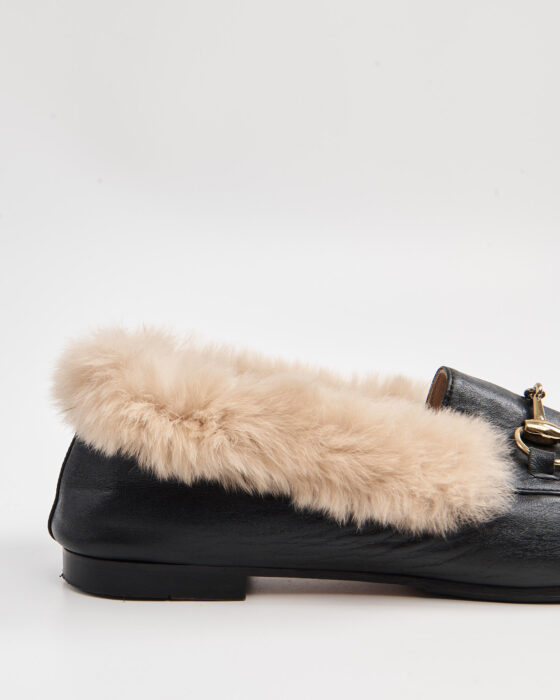Лоферы Gucci с меховой отделкой Gucci — фото 4