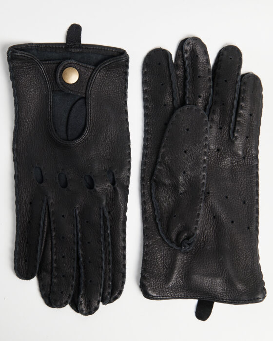Винтажные перчатки из мягкой кожи