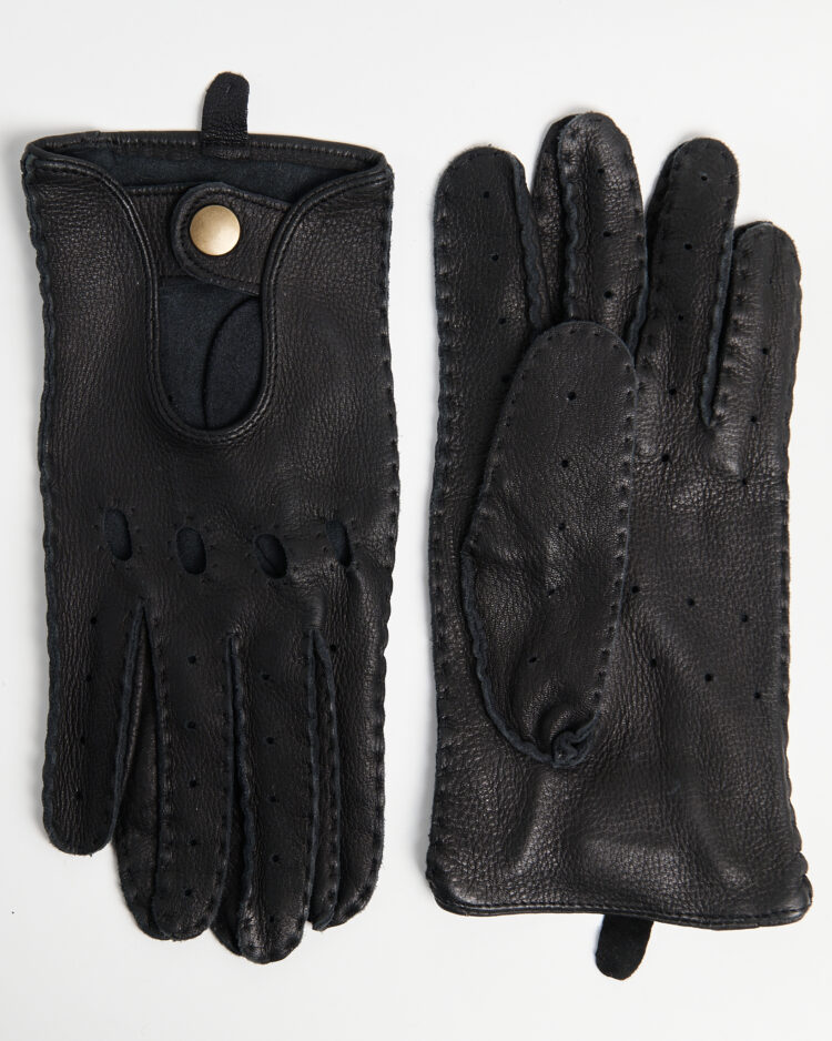 Винтажные перчатки из мягкой кожи
