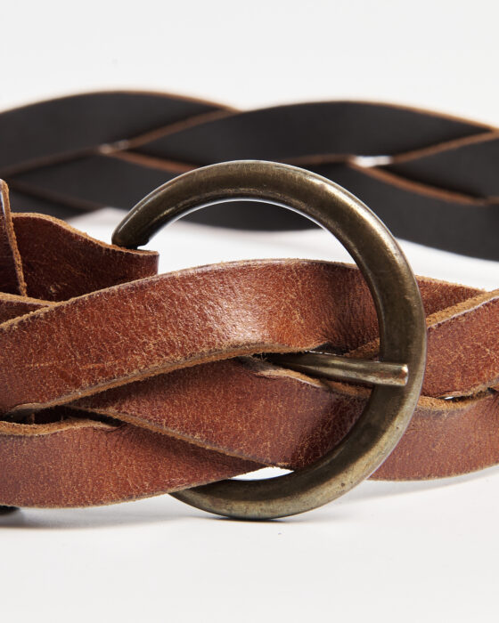 Винтажный кожаный ремень — фото 3