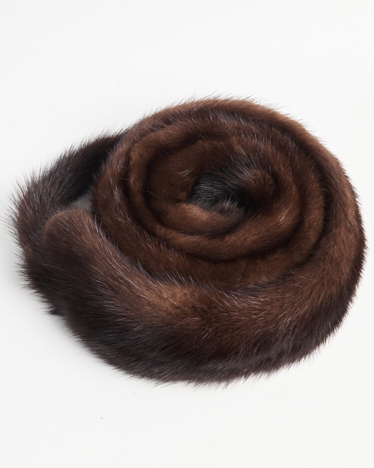 Меховой шарф из норки