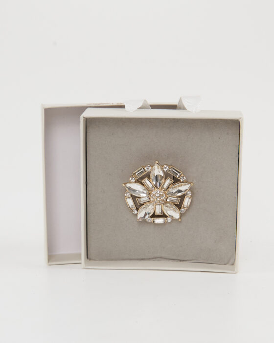 Винтажная брошь с кристаллами