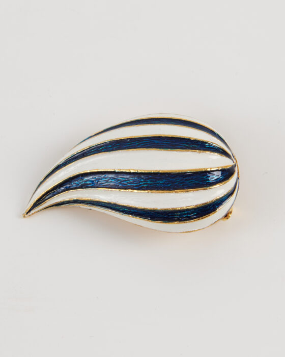 Винтажная брошь с эмалью