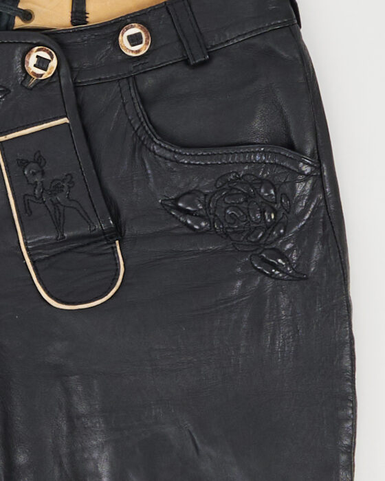 Винтажные бриджи из кожи KRUGER MADL — фото 3