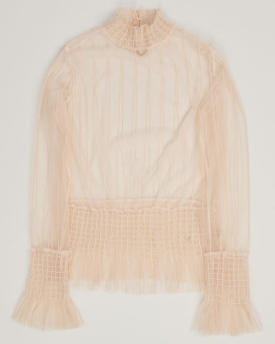 Винтажная полупрозрачная блуза