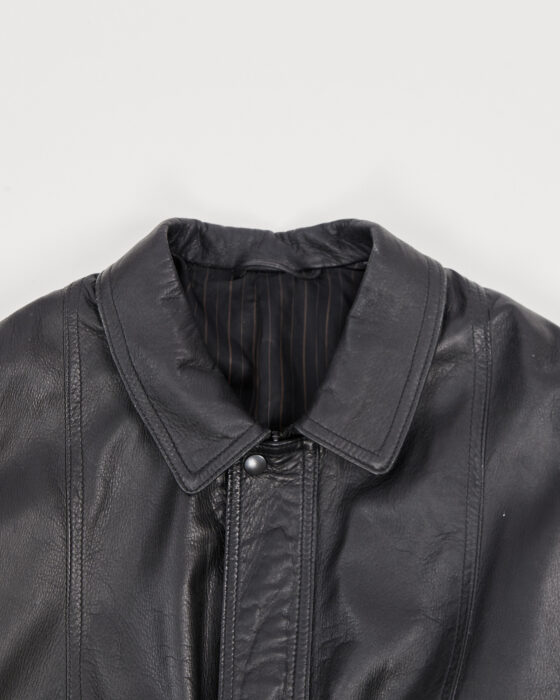 Куртка бомбер из натуральной кожи — фото 3