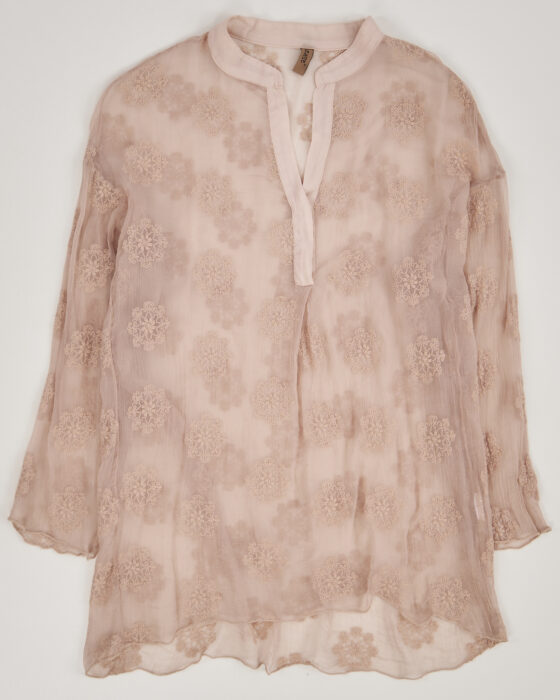 Рубашка из шелка made in Italy Please