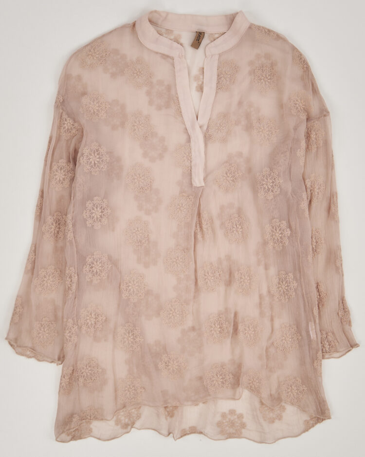 Рубашка из шелка made in Italy