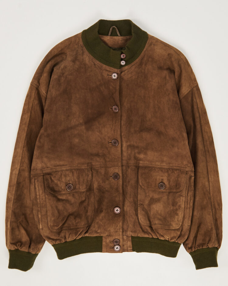 Замшевый бомбер