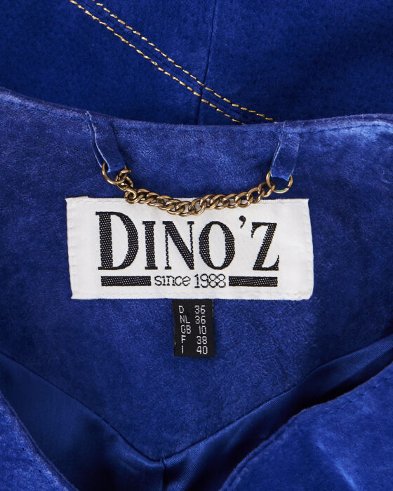 Замшевая синяя куртка DINO`Z — фото 3