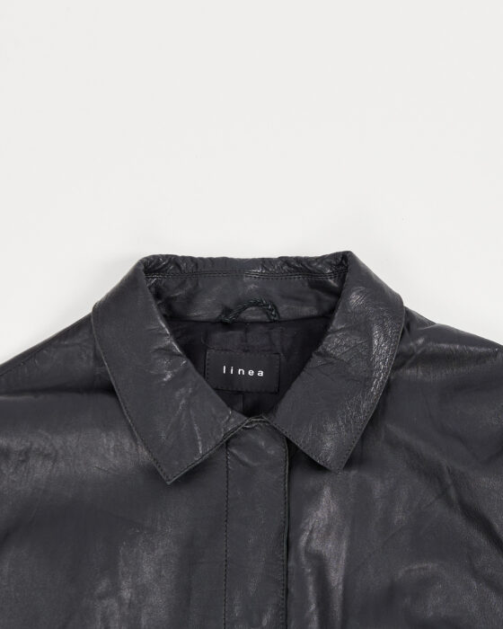 Винтажный тренч Linea из кожи Linea — фото 3