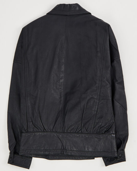 Винтажная кожаная куртка-бомбер — фото 2