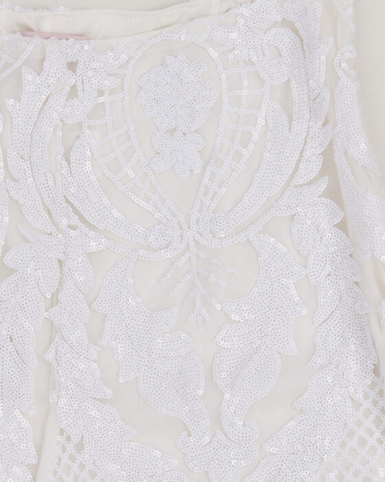 Кружевные брюки с вышивкой и пайетками Club london — фото 4