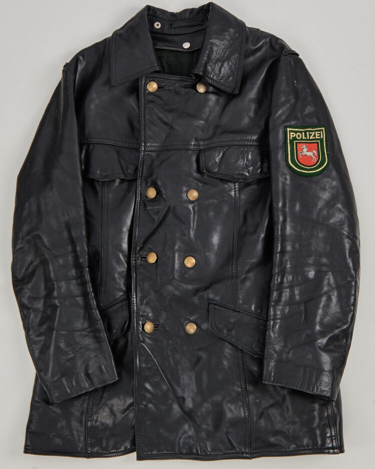 Винтажная кожаная куртка Polizei