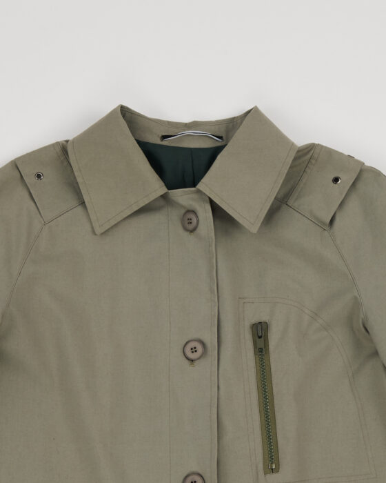 Винтажный плащ цвета хаки Fog — фото 3