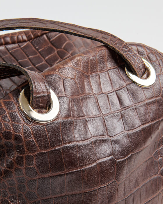 Кожаная сумка с тиснением — фото 3