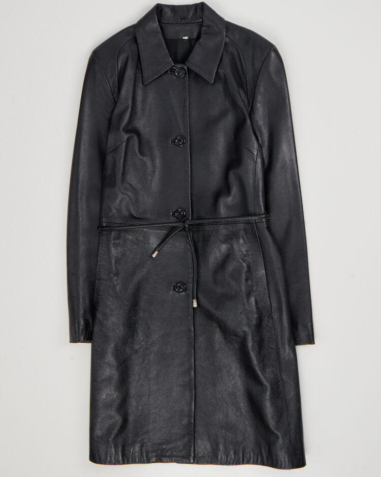 Кожаный тренч Leder Center