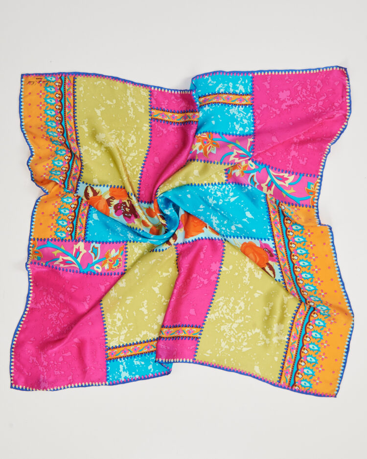 Винтажный шёлковый платок Anne de Sevil Paris