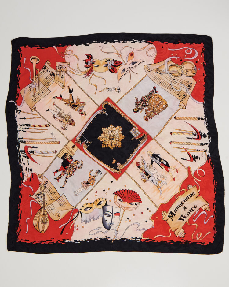 Винтажный платок Masquerade a Venice