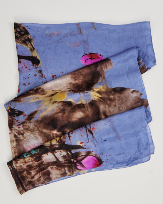 Винтажный шёлковый платок — фото 2