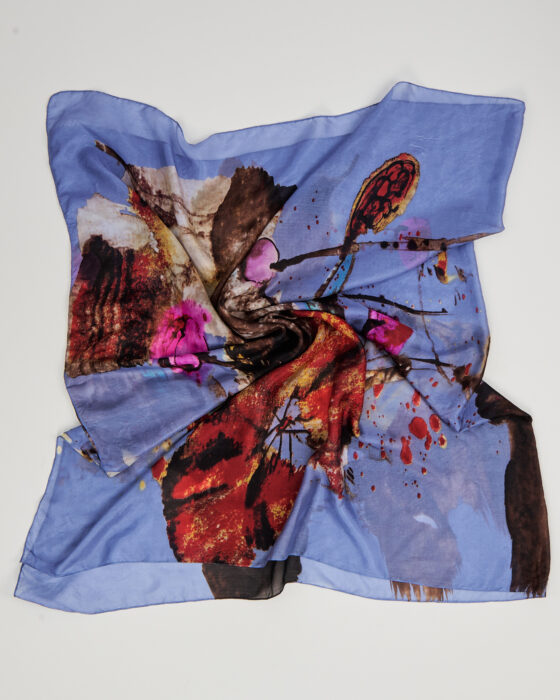 Винтажный шёлковый платок